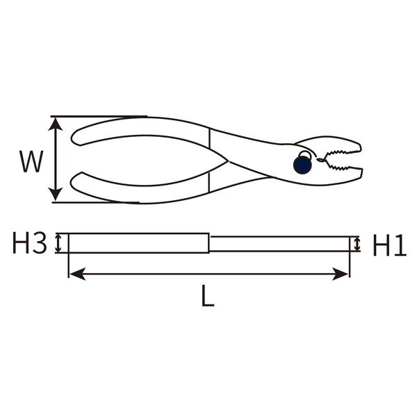專業(yè)級(jí)雙色柄鯉魚(yú)鉗