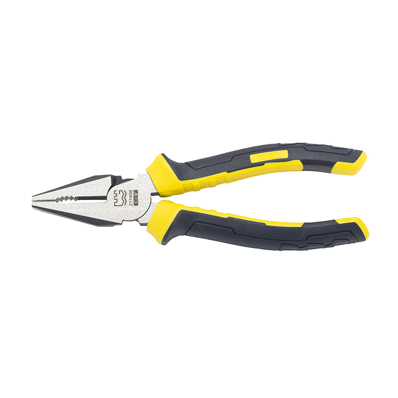 Great Wall Industrial-Grade German-Style Bi-Color Handle Combination Pliers，Labor-Saving