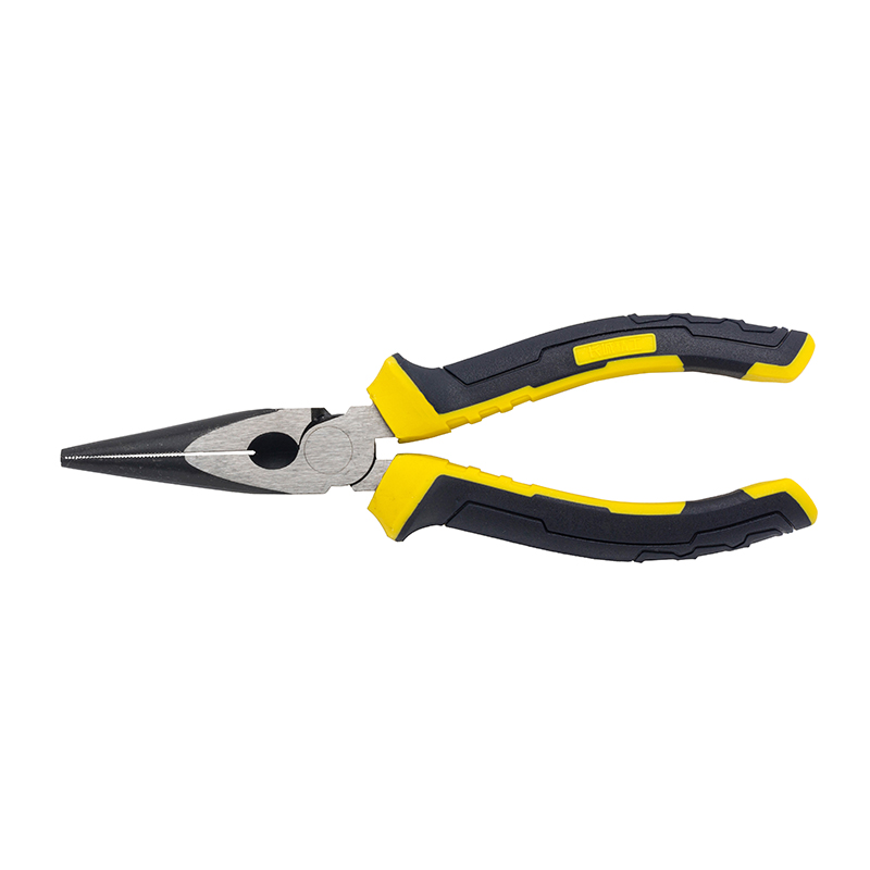 Great Wall Industrial-Grade German-Style Bi-Color Handle Long Nose Pliers，Labor-Saving