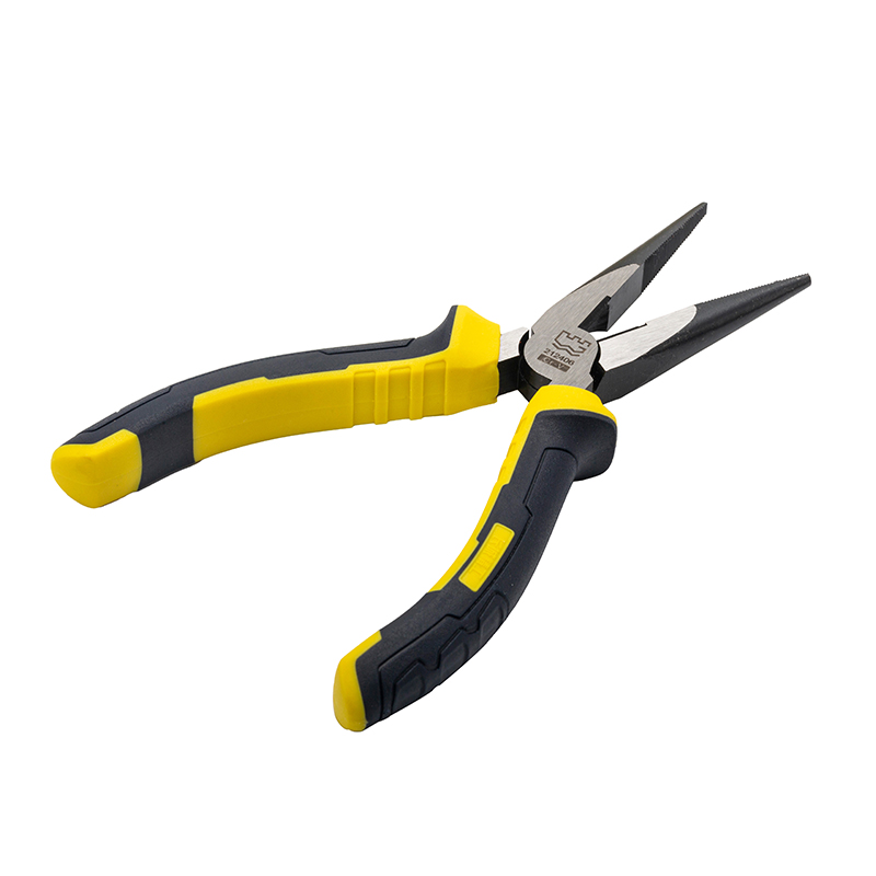 Great Wall Industrial-Grade German-Style Bi-Color Handle Long Nose Pliers，Labor-Saving