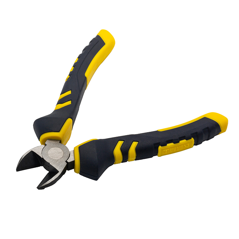 Great Wall Industrial-Grade German-Style Bi-Color Handle Diagonal Cutters Pliers，Labor-Saving